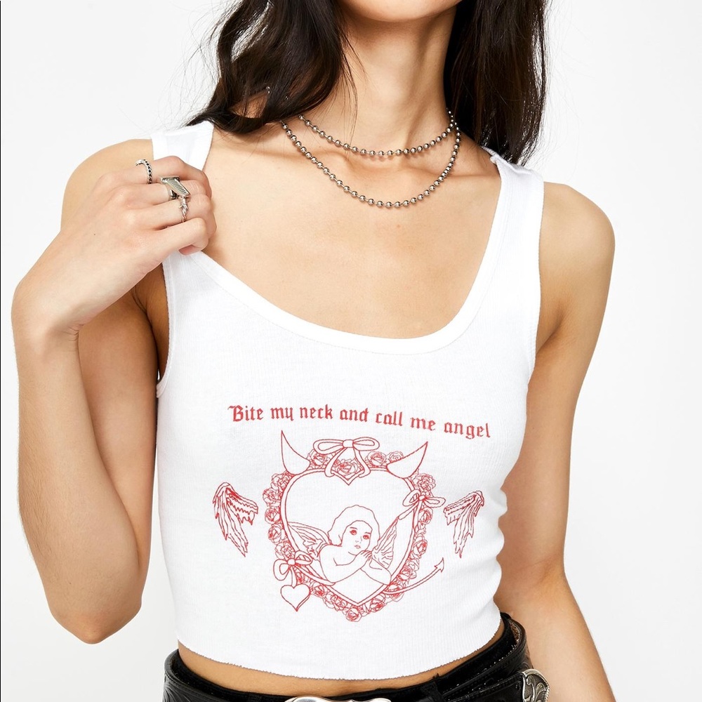 NWOT Not Another Label Kinky Angel Crop